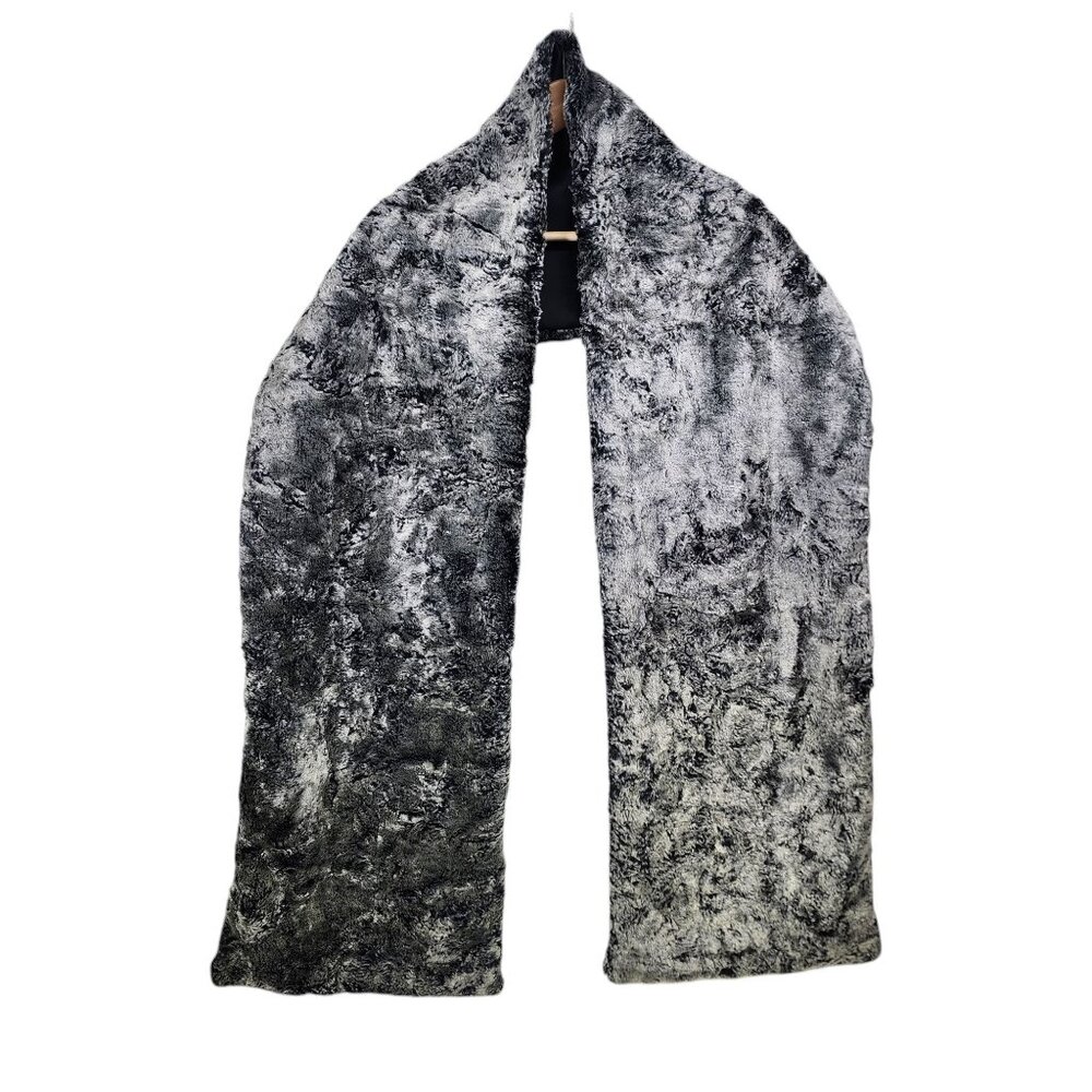Jessica McClintock Shawl Women OS Gray Faux Fur Evening Wrap Stole